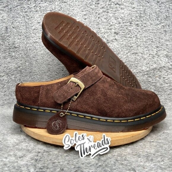 Dr. Martens Other - Dr. Martens Isham Desert Oasis Suede Mules Size 12 Men Dark Brown